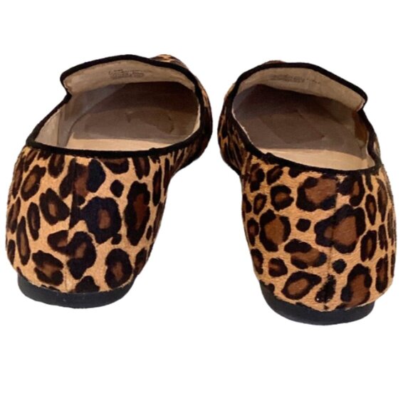 Gianni Bini Dyed Calf Hair Leopard Animal Print Pointed Toe Loafers 7.5M #316G - Picture 6 of 9